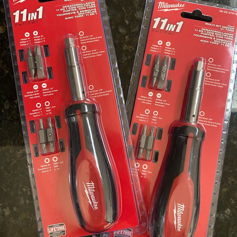 Milwaukee 11-in-1 Multi-Bit Screwdriver - Red and‎ Black